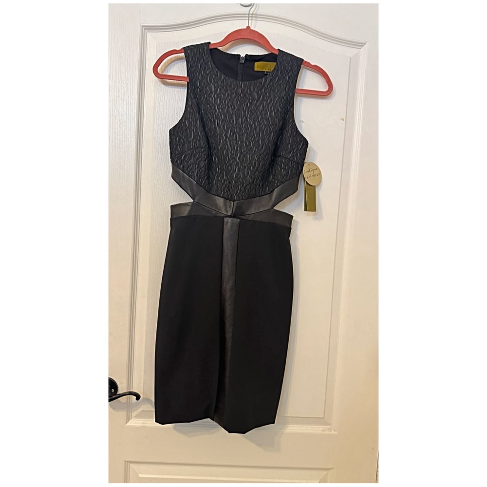 NICOLE MILLER  Cut Out Black Cocktail dress